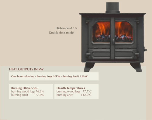 highlander 10 stove info